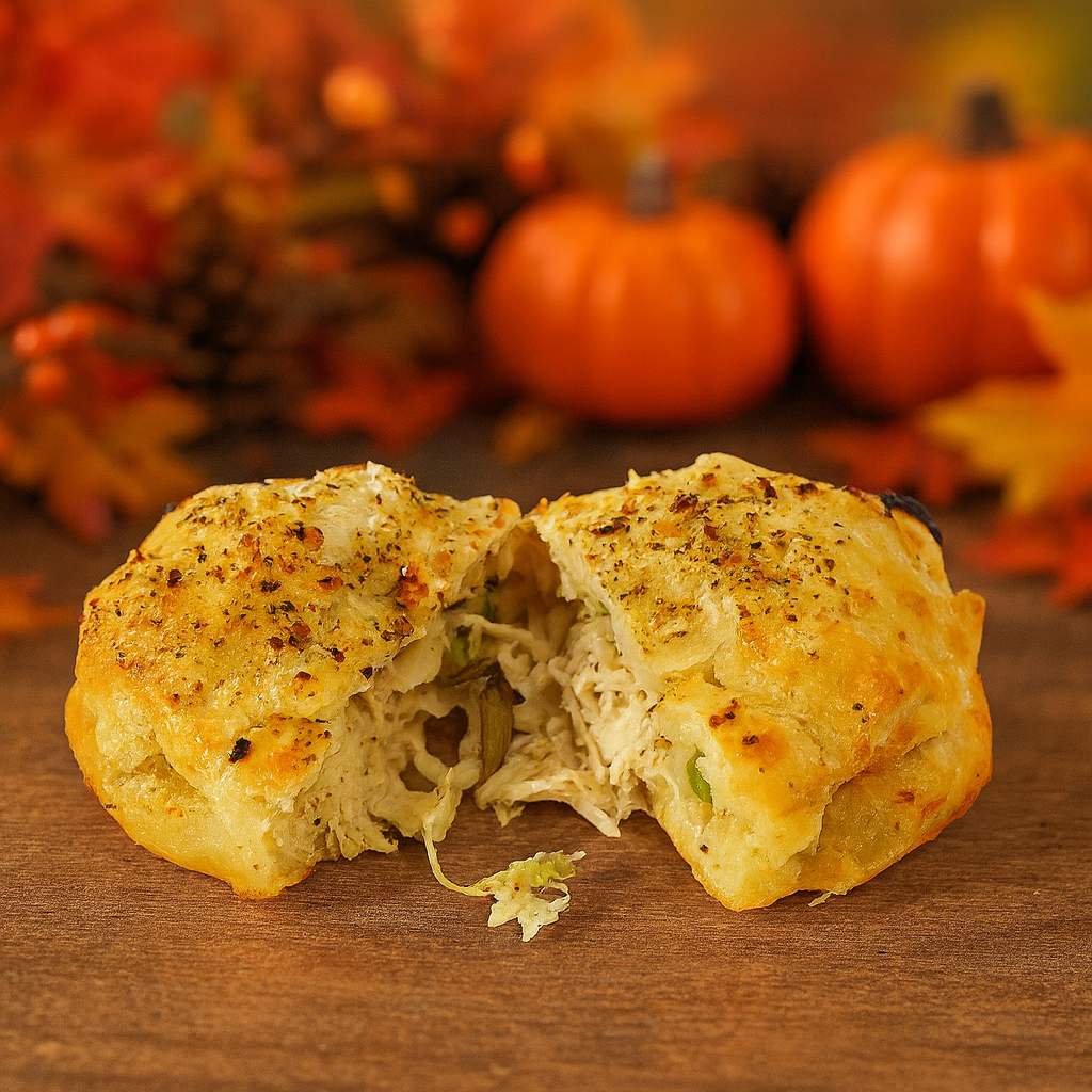 Mini Chicken Pot Pie Biscuits (sold by 1/2 dozen)