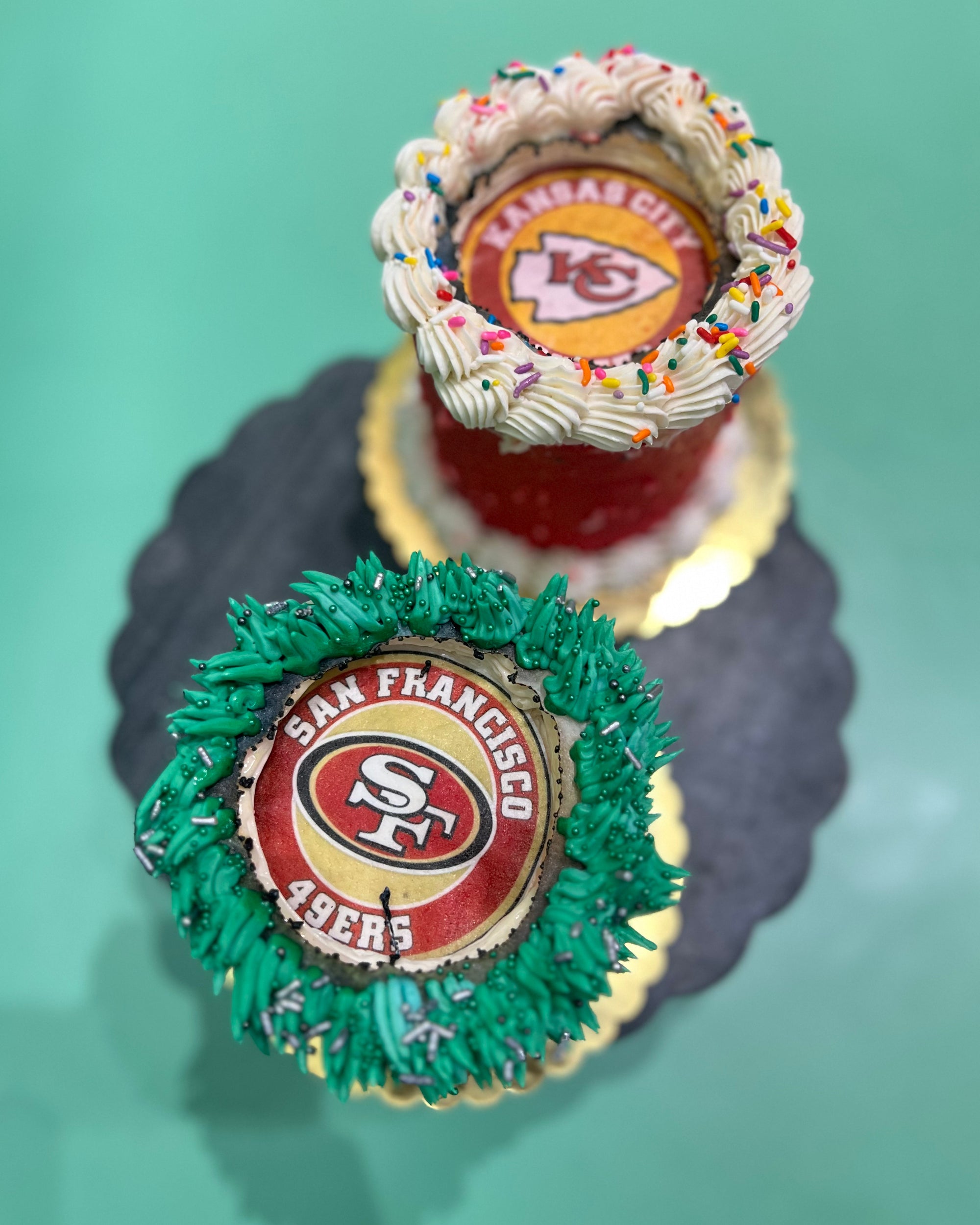 Mini Burn Away Super Bowl Cake